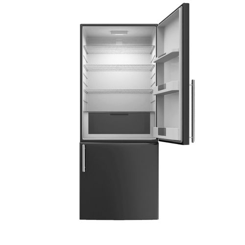 Black Bottom-Freezer Refrigerator